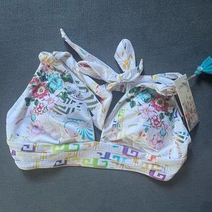 Johnny Was White Floral Top